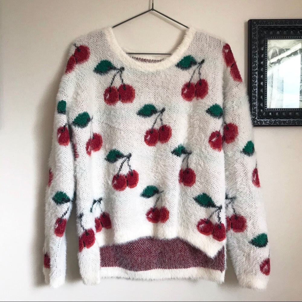 Oversized Cherry Sweater